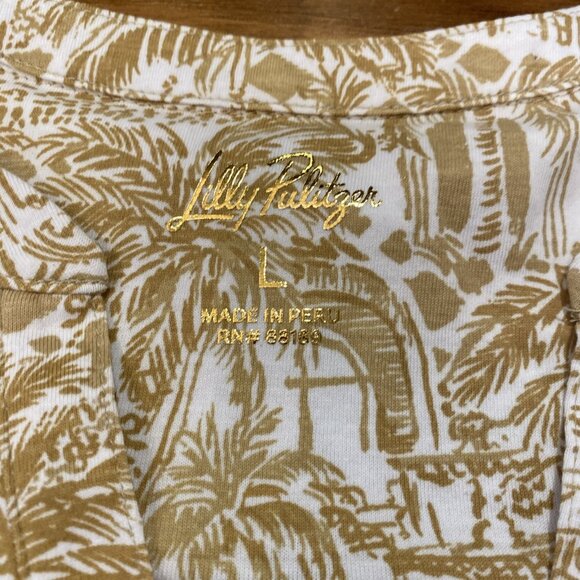 NWT Lilly Pulitzer Dev Dress Sand Bar Palm Beach Paradise Cruise Beach Size L - Picture 12 of 16